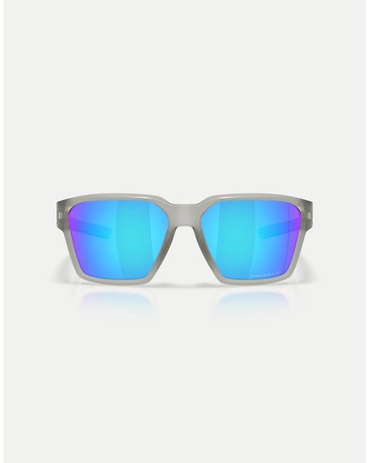 Oakley Blue Briza Square Polarised Sunglasses With Mirrored Lens for men