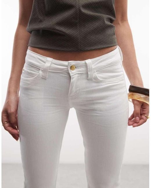 Cheap Monday White Booty Bei Flared Jeans