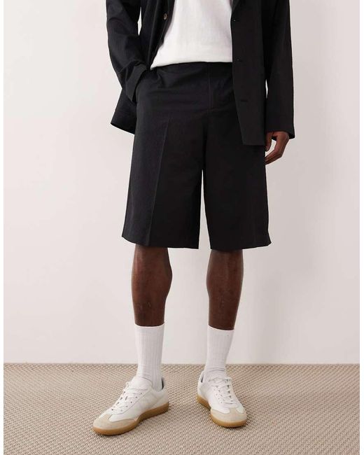 ASOS Natural Smart Co-ords Oversized Bermuda Shorts for men