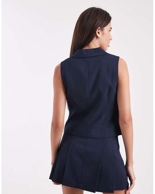 ONLY Blue Tailored Waistcoat