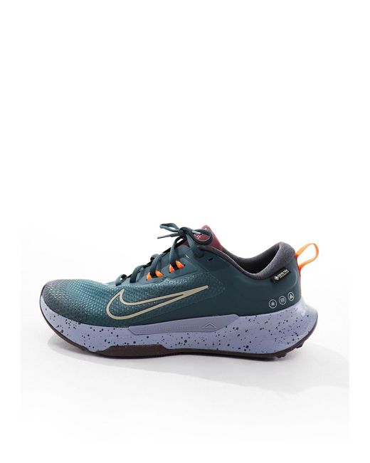 Nike - juniper trail 2 gtx - sneakers kaki e arancioni di Nike in Blue da Uomo