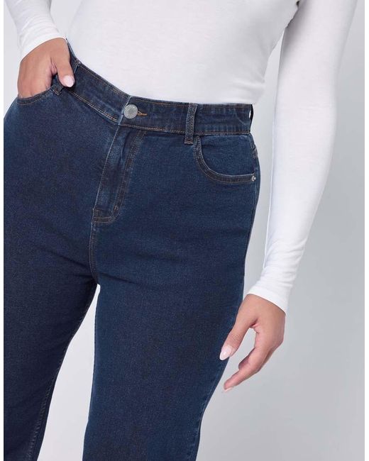Yours Clothing Blue Wide Leg Jeans
