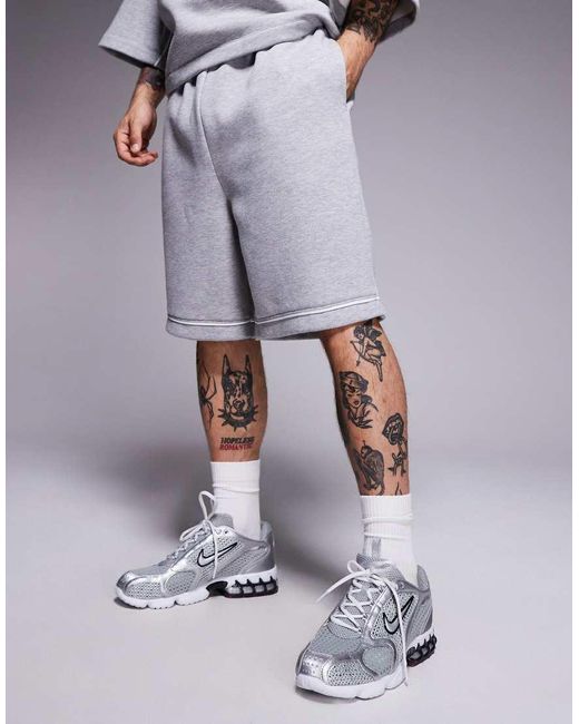 ASOS Multicolor Oversized Shorts With Piping Detail for men