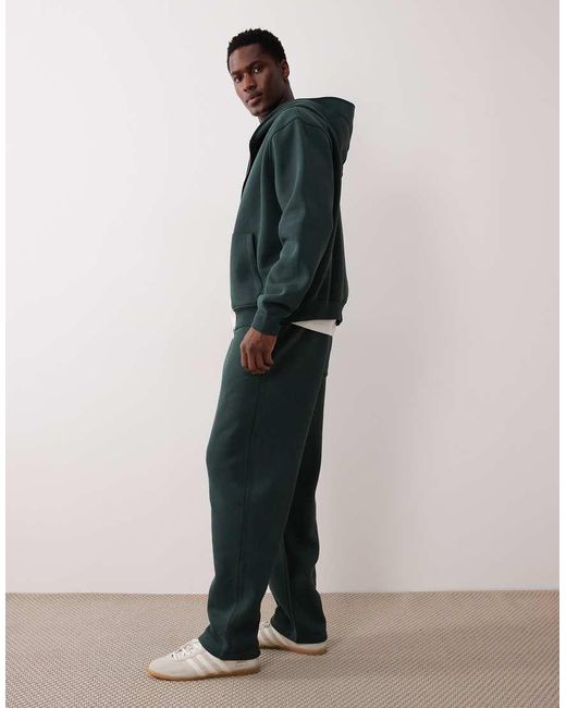 ASOS Green Oversized Washed Sweatpants for men
