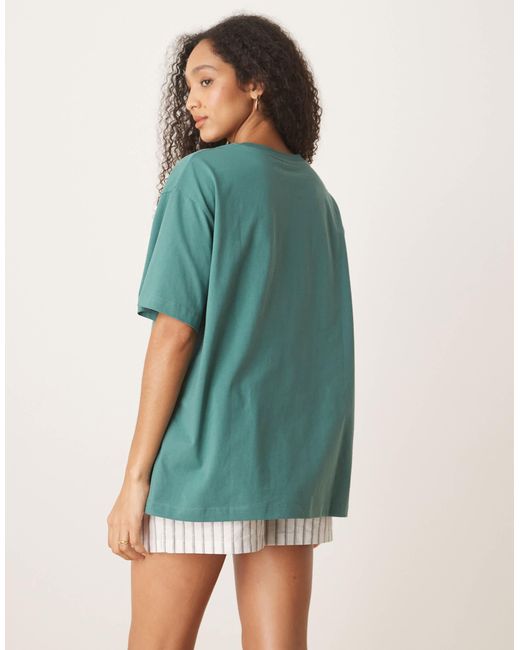 ASOS Blue Oversized T-shirt With Sun Graphic