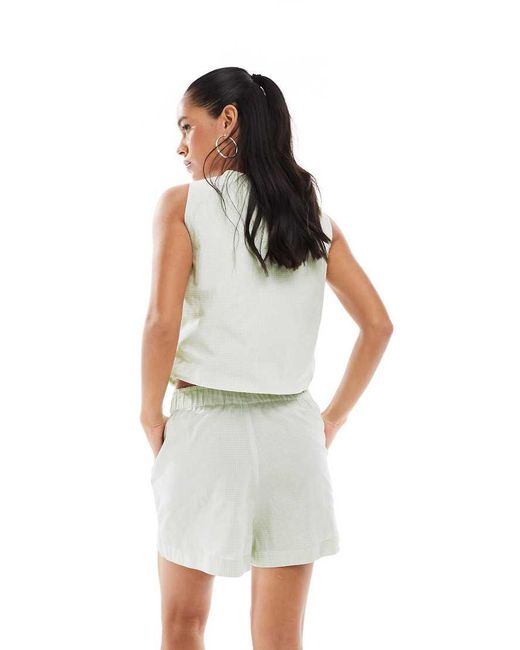 ONLY White Boxer Shorts Co-ord