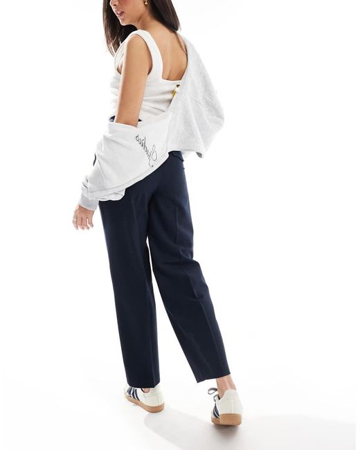 Pantalones De Sastre Capri De ASOS de color Blue