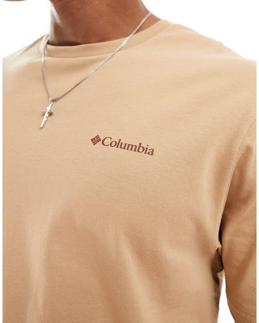 North cascades - t-shirt con stampa sul retro di Columbia in White da Uomo