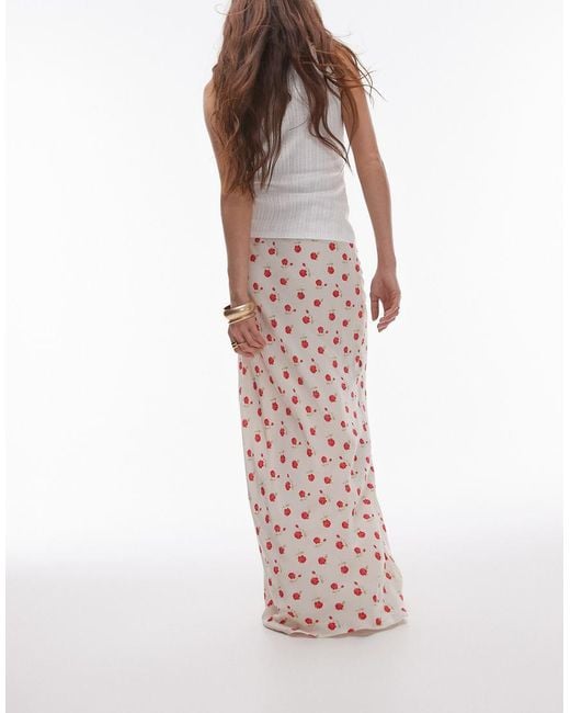 TOPSHOP White Maxi Skirt