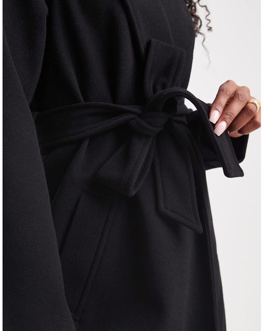 New Look Blue Longline Belted Coat