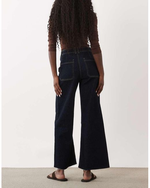 Mango Blue Catherin Wide Leg Jean