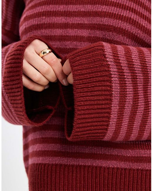 ASOS Red – gestreifter oversize-pullover