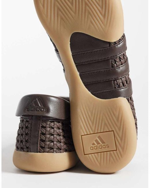 Adidas Originals Brown Taekwondo Mei Woven Ballet Flats