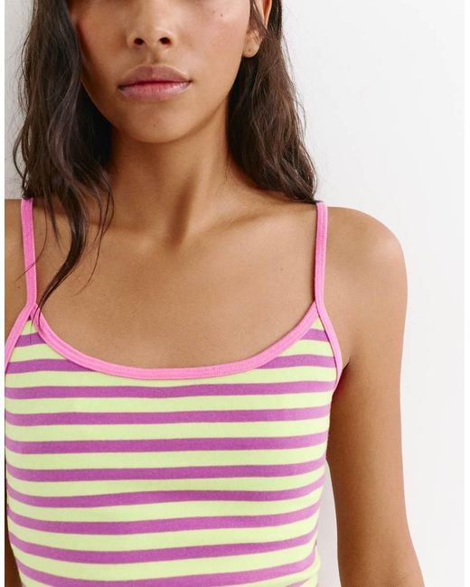 Pull&Bear Multicolor Fine-Strap Top