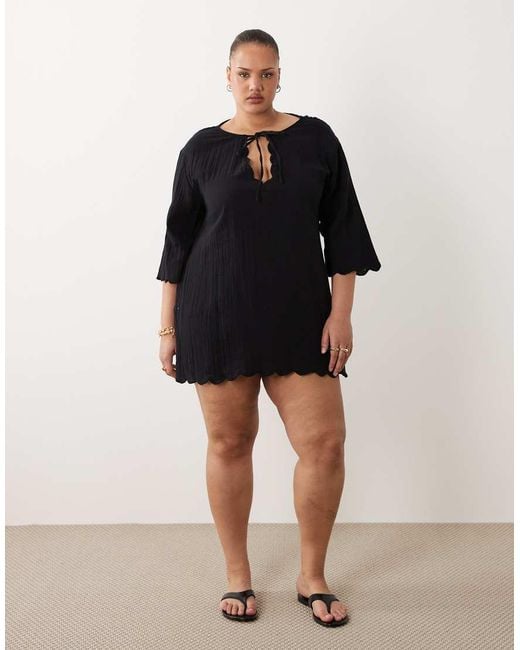 Esmee Curve Black Esmée Curve Mini Dress Beach Cover Up