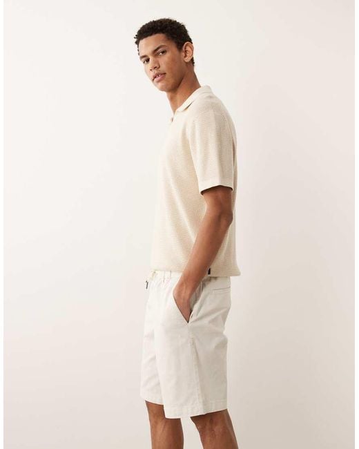 Jack & Jones Natural Drawstring Chino Shorts for men