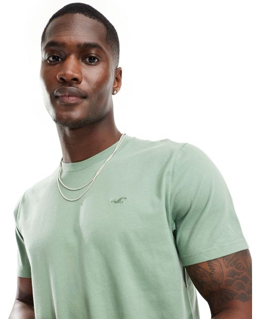 Hollister – t-shirt in Green für Herren