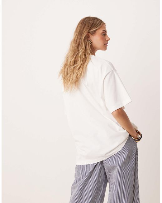 ASOS White – oversize-t-shirt