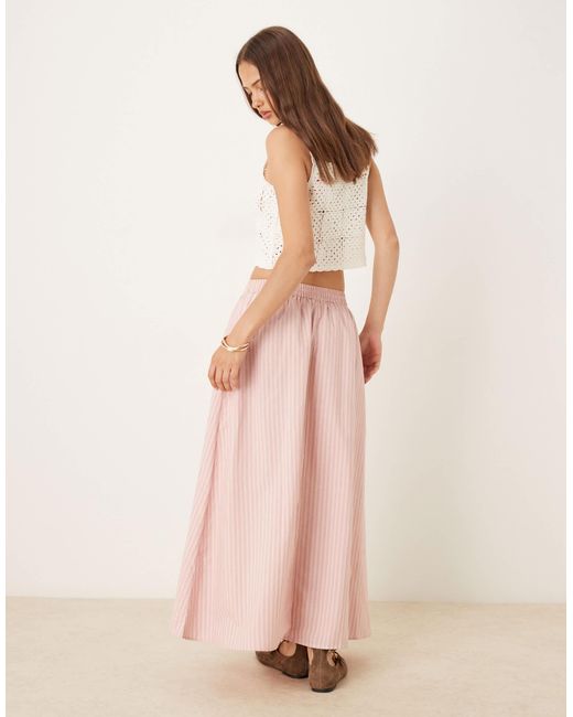 Miss Selfridge Pink Maxi Skirt