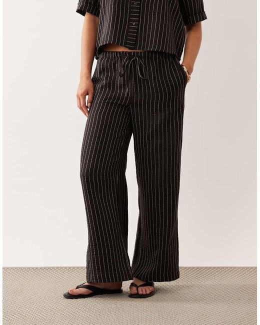 JDY Petite Black Wide Leg Trousers Co-ord