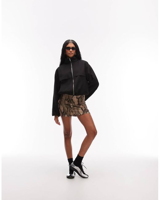 ASOS Black Jersey Mini Skort