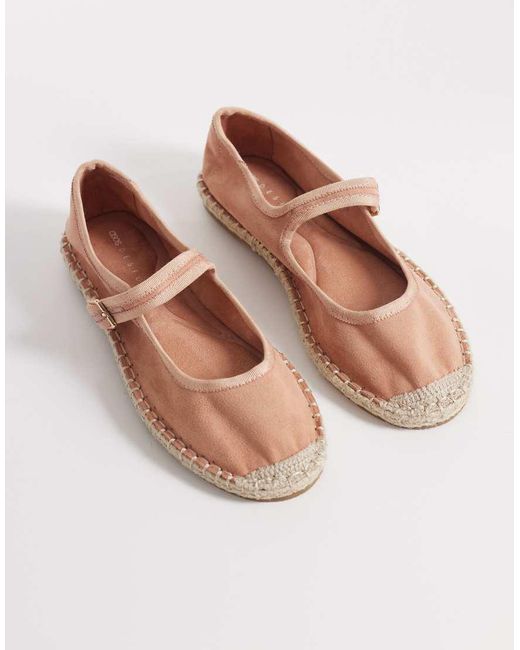 ASOS Pink Jasmine Mary Jane Espadrille Ballet