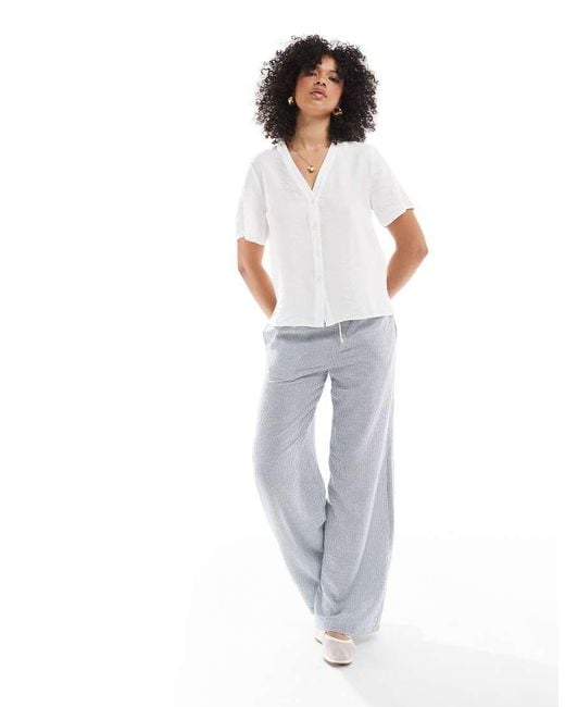 New Look White Button Down Shell Top