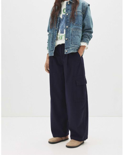 Pull&Bear Blue – cargohose