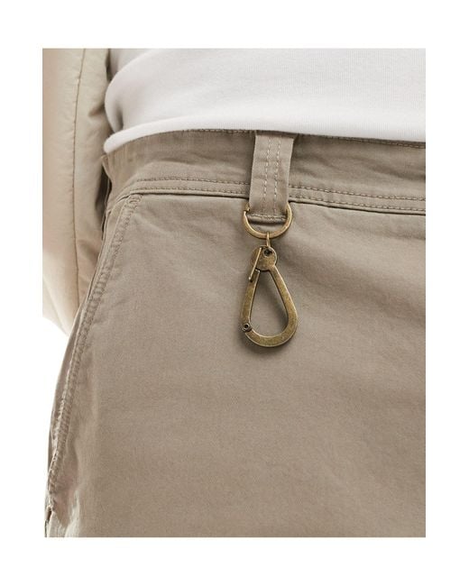 Bershka Natural Pants With Chain for men