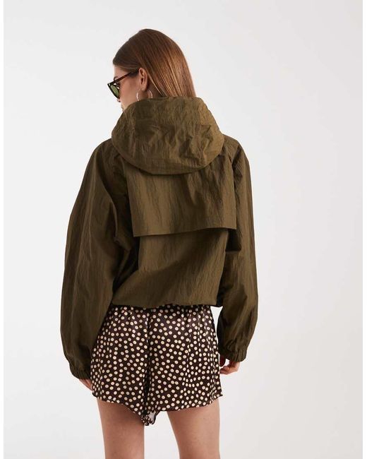 ASOS Brown Shower Resistant Rain Wear Parka Jacket