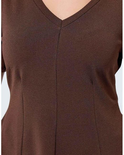 Yours Clothing Blue V-Neck Corset Top