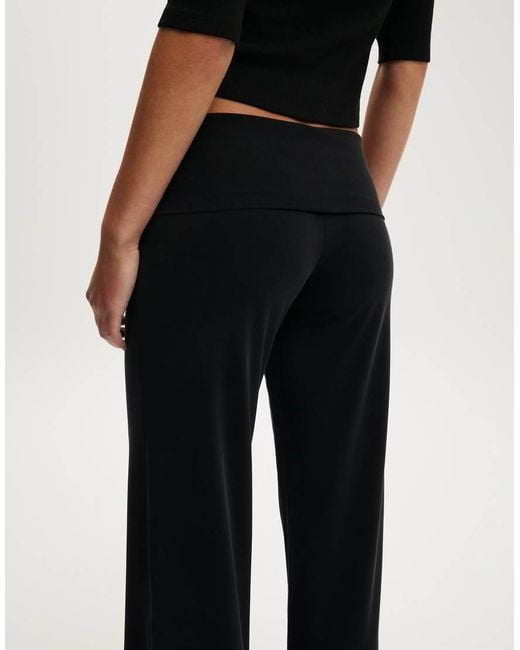 Cotton On Black Honey Fold Over Pant