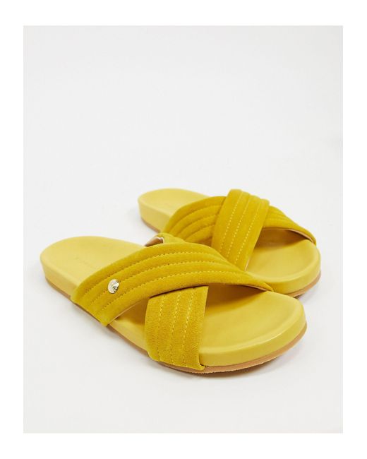 suede sliders womens