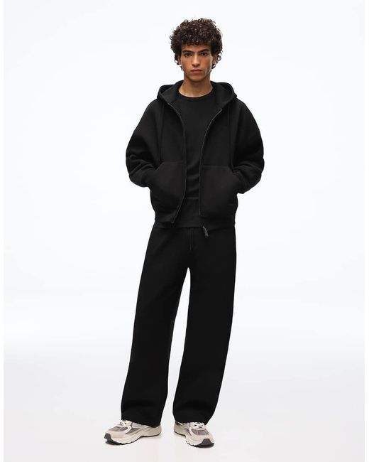 Bershka Black Balloon Fit joggers for men