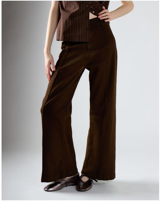 Glamorous Brown High Waist Wide Leg Pants