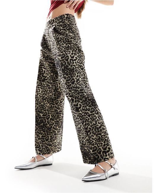 Jemi leppo - pantaloni leopardati di AllSaints in Gray