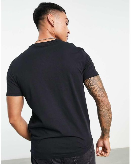 ARMANI EXCHANGE Black Milano/New York T-Shirt for men