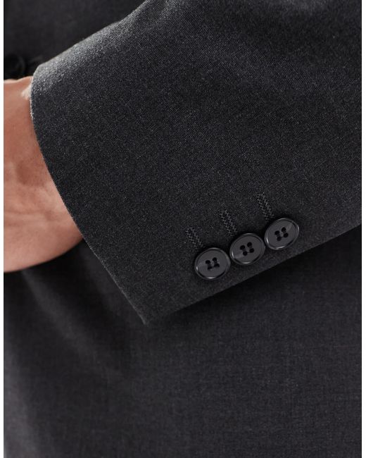 ASOS – schmal geschnittene anzugjacke in Black für Herren