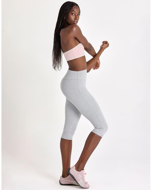 BO+TEE White Soft Active High Rise Capri Leggings