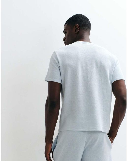 Boss Gray Waffle Shorts With Logo Print for men