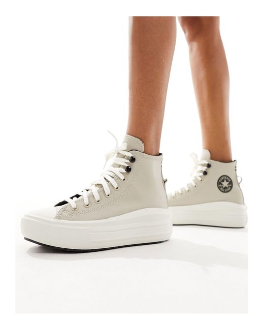 Converse White Chuck Taylor All Star Move Sneakers