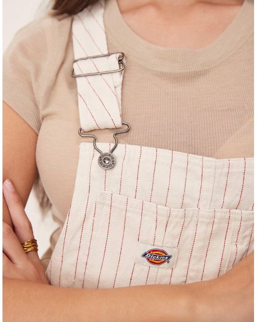 Dickies Natural Service Stripe Dungarees