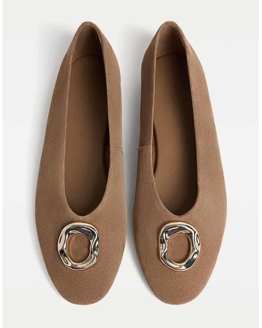 Ballerine Basse di Stradivarius in Natural