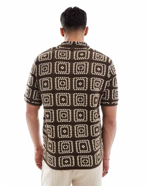 Only & Sons Gehaakt Overhemd in het Multicolor voor heren