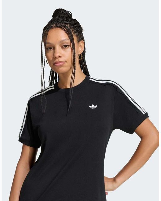 Adidas Originals Black Lace 3 Stripes Tee