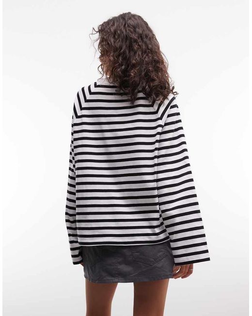 Collusion Multicolor Oversized Boxy Raglan Tee