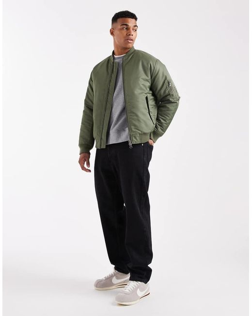 ASOS Ma[#1] Bomberjack in het Green voor heren