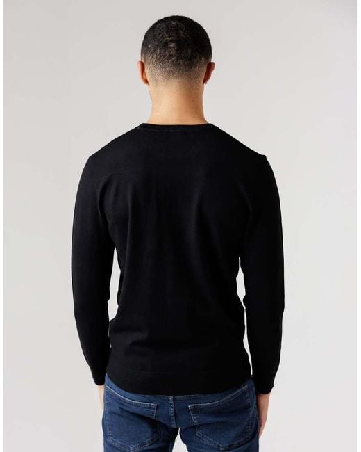 French Connection Blue Crew Neck Long Sleeve Knitted Jumper for men