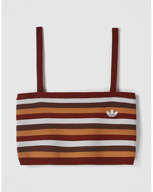 Adidas Multicolor Originals x asos – gestreiftes trägertop aus strickstoff