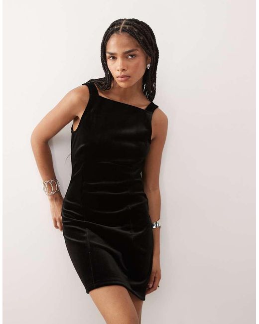 Noisy May Natural 90S Mini Dress With Bow Back Detail
